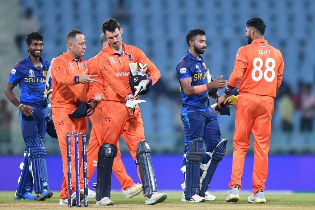 sl vs ned: Sri Lanka first victory in ICC World Cup 2023