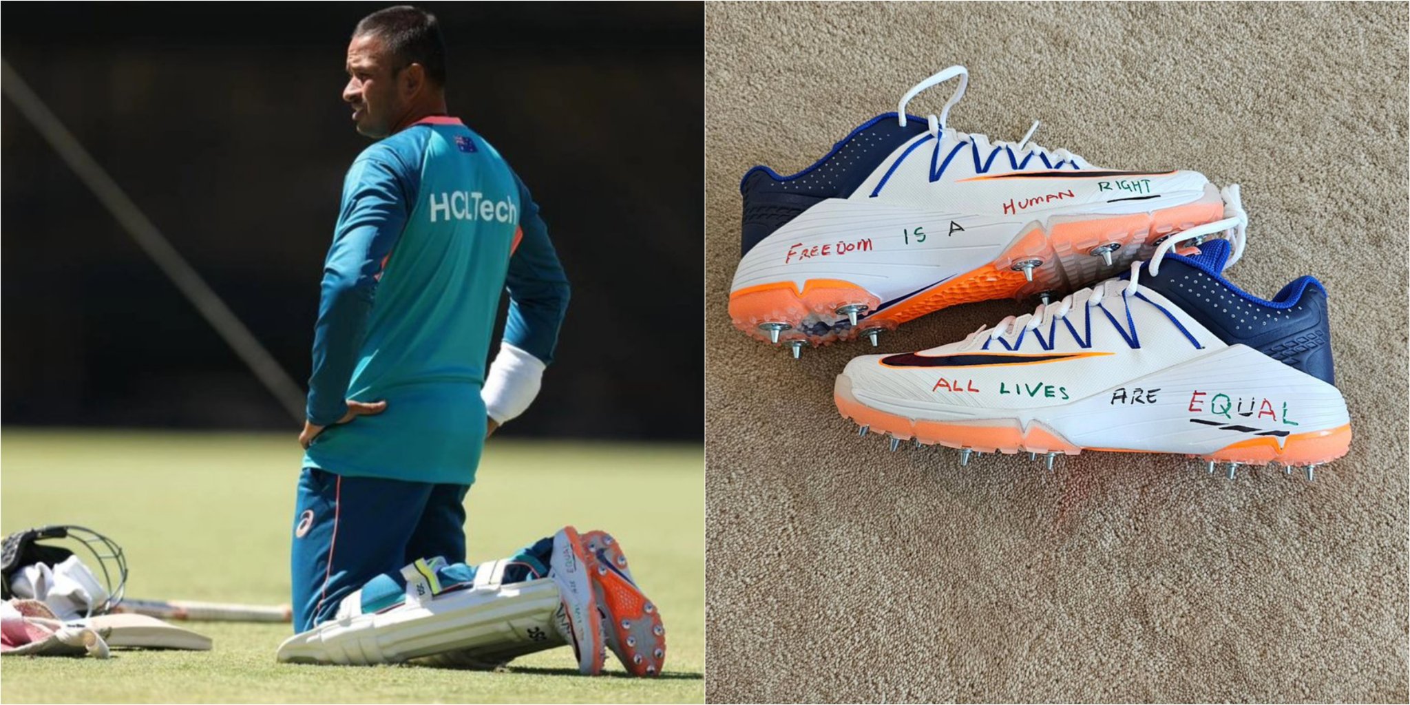 Usman Khawaja Request for Peace Sign on Bat, Shoes Declined by ICC
